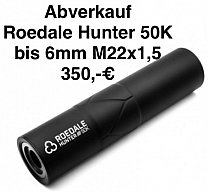Schalldämpfer Sortimentsbereinigung: Roedale Hunter 50K bis 6mm