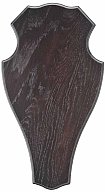 1 x Trophäenbrett EICHE 1 DUNKEL 45cm x 26cm | Hirschschild Rotwild Hirsch Damwild Rothirsch ...