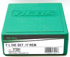 RCBS Langwaffenmatrizensatz Full Length Rifle 2-Die-Set Gr. A #17201 .17 Rem. 17 Remington 2-teilig