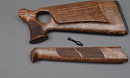 Blaser R93, Jagd-Lochschaft Set, 2-teilig, Nußbaum HK IV, bayr. Backe, Neuware