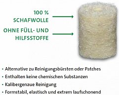 150x BALLISTOL Reinigungsfilze/Filzreiniger KLASSIK Cal. 45|100% Schafwolle;formstabil #23231