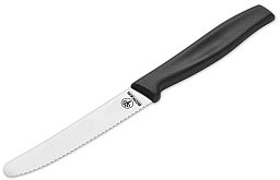 1 x BÖKER Besteck Brötchenmesser > hochwertige Edelstahlklinge mit Wellenschliff | Schwarzer Griff !
