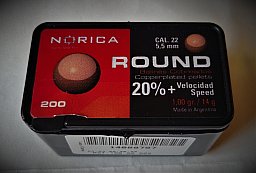 NORICA Rundkugeln BLEI VERKUPFERT 5,5mm 5,5 mm .22 Roundballs Diana Crosman LEP