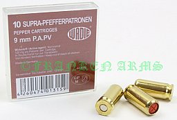 Wadie Supra-Pfefferpatronen 9mm P.A. 10Stück 48006000