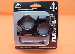 UTG Accushot Montageringe 30mm Low (RGWM-30L4) Alu schwarz matt für Picatinnyprofil BH=9mm