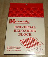 NEUE HORNADY Universal Ladebrett für 50 Hülsen von Kaliber .32ACP - .458 #480040