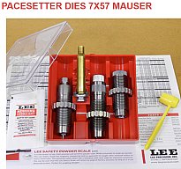 LEE 3-Die-Pacesetter Langwaffen Matrizensatz-SET Full-Length | 7x57 Mauser 7mm x 57 R 7x57R #90541