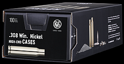 RWS .308 Win. Nickel High-End Cases – 100 Stk.