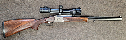 Krieghoff Ultra Bockbüchsflinte 8x75 12/76 Magnum + Zeiss V8 2,8-20x56 Schwenkmontage