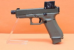 Ha.Pistole 9mmLuger Glock45 Gen5 A-CUT Aimpoint COA Combo Hunter Edition OD Green m. Red Dot Sight