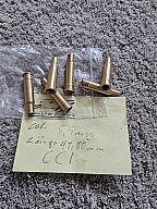 6x Ladehülsen / Übungshülsen für LEP Western-Revolver (z.B. SAA), Kal. 5,5