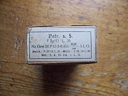 7,92 mm Schachtel Patrone sS , P25 , mit 15 DEKO-Patronen