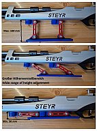 Einstellbar Auflageschaft Handauflage fur Walther Steyr Anschütz FWB Matchgewehre Palmrest PRO WKP