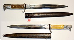 deutsches Ausgehbajonett mit Hirschhorngriffschalen