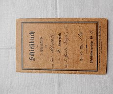 Schieß Buch f. Gewehr (98) Nr. 140 / 4370 a Preuss. Gewehr Fabrik Spandau 1900