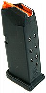 Original GLOCK Ersatzmagazin 10 Schuss für Glock 26 Pistole 9mm Luger 9x19 u.a. PCC LW 3G Schmeisser