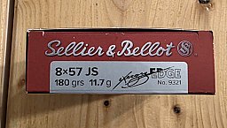 S&B Exergy Edge 8x57IS 180 grs. 11,7 Gramm