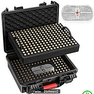 Kinghardcase 350 Munitionskoffer, eine wasserdichte und stoßfeste Hartschalenbox in Schwarz
