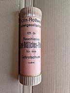 Historisches Pulverröhrchen aus der ersten Hälfte der 1920er-Jahre