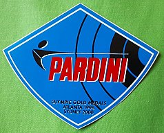 Seltener Aufkleber von Pardini für Olympia 2004 in Athen
