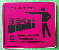 Aufkleber der 9.Internationalen Schnellfeuerwoche 2002 in Wiesbaden