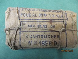 Originale Patronenpackung Lebel Gewehr M 1886 , 8x50 R Lebel , keine 8x57 IS