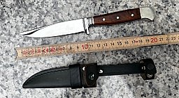 Jagdmesser Nicker + Lederscheide - Hubertus Solingen -