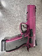 CZ Shadow2 Deep Purple Cerakote Einzelstück mit Barrel Bushing 9mm Luger Pistole