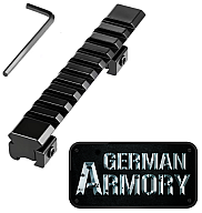 Stinger 11mm Prismenschiene zu 22mm Picatinny / Weaver Adapter 1 teilig