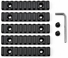Picatinny Schienen 5er Set für M-LOK, 9 Slots M-LOK Rail
