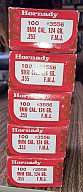 500 Hornady Geschosse 9mm 124 Grs F.M.J.