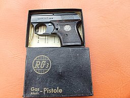 SRS Pistole RÖHM RG-3, Kal. 6mm Platz, 1. Ausführung von 1950-1960, fabrikneuer Zustand ohne PTB