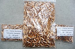 1000 Norma "White Tail" Geschosse .30, 150 grain, TM-Semispitz, NEU
