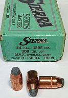 Sierra .44-- 300gr. JSP SportsMaster