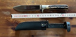 Puma Jagdmesser Jagdnicker Hirschhorngriff + Scheide - 11 3589 Handarbeit -