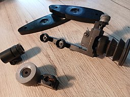 Konvolut Diopter Korntunnel Handstopp Distanzstücke AHG Anschütz Luftgewehr Kleinkaliber