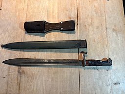 Bajonett k98 lang mit Seide und Koppelschuh. Guter Zustand.