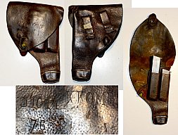 Original Pistolentasche Husquarna 1907 + 2 Magazine