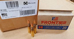 .223Rem./55grs FMJ-BT Hornady Frontier FR100 500 Stk.