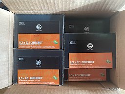 RWS 9,3x62 CINESHOT 12,7g/196gr - 315 Übungspatronen