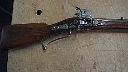 Vorderlader Radschloß Gewehr J.P. Sauer A Suhl Sehr verziertes Schloß SUPERSELTEN Topzustand