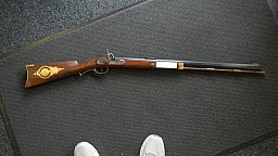 Perkussion Gewehr Hawken Rifle Kaliber 45 Firma RI Made in Italien Topzustand Replika