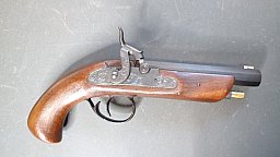 Älterer Nachbau einer kleinen Perkussions Pistole Hersteller DIKAR Mod. Kal.45