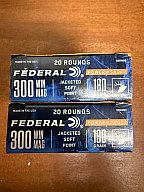 .300 Win. Mag. 180 gr Jagdmunition – Federal Power-Shok + Armscor Nosler AccuBond – 60 Patronen