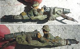 Orig. Lineol-Figur MG-Schütze