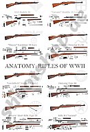 Poster " Anatomy : Rifles of WWII"