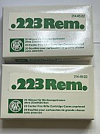 .223 Rem. Hülsen RWS neu und mit Zündern versehen