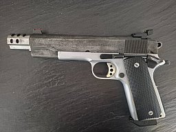Simons Match 1911 A1 .45Auto Leuchtvisier Compensator keine Colt Les Bear Peters Stahl