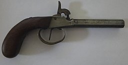Perkusions Pistole - Vorderlader - um 1900 - mit Beschuss