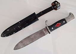Pfadfinder Messer 60er Jahre inkl. Scheide "Schneidteufel"